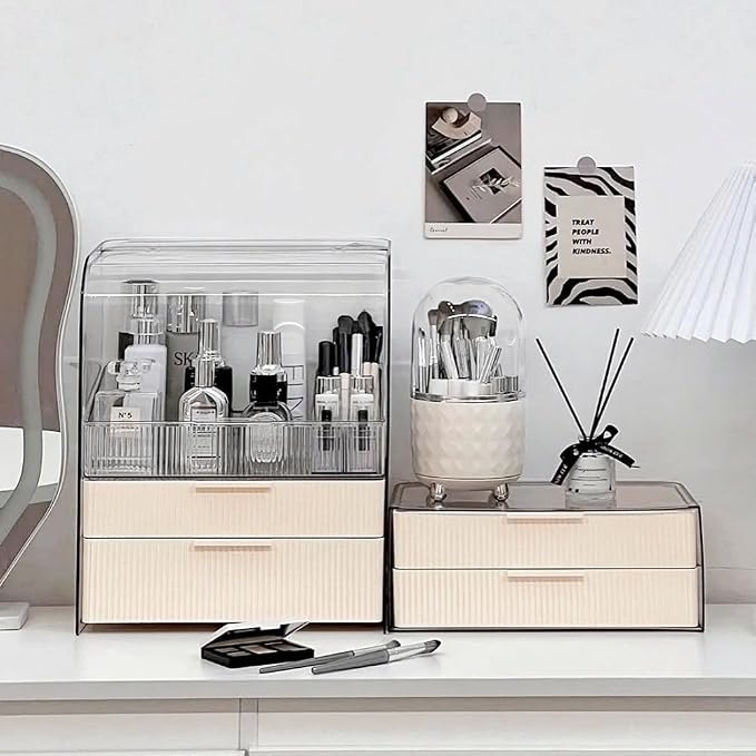 Large Cream+Brush Holder