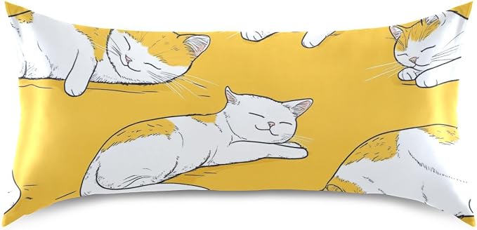 Scottish Fold Stretching Lazily Yellow