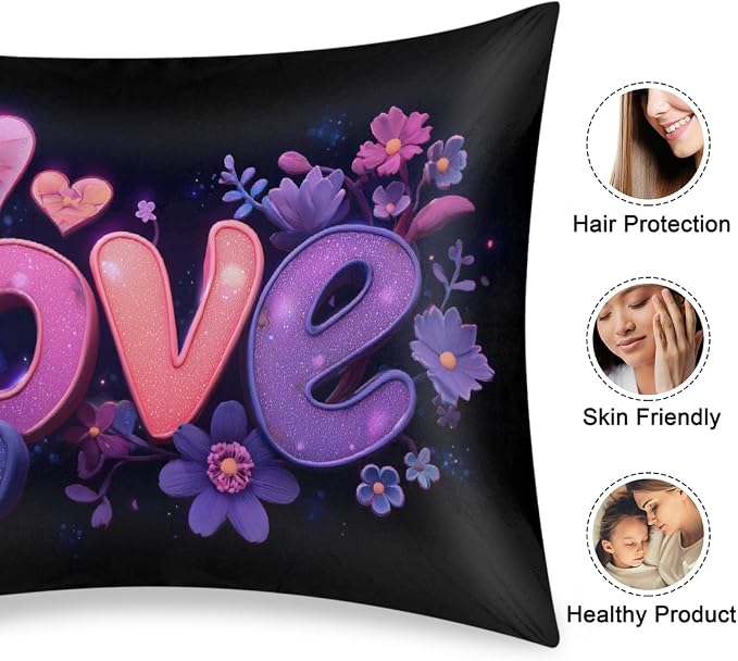 Purple Pink Love Floral