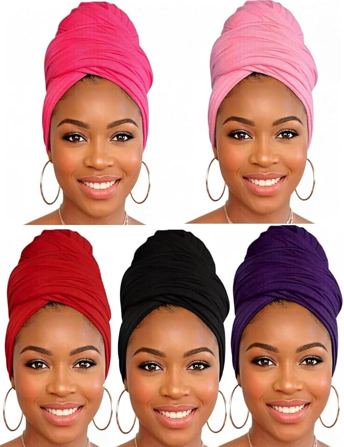 5pcs-(black,purple,wine Red,rose Red,light Pink)
