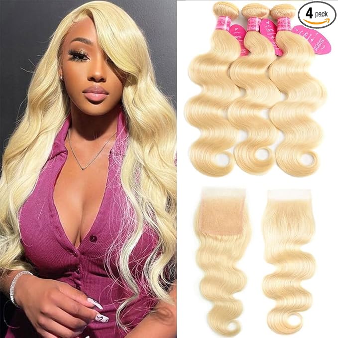 613 Body Wave Bundles with Closure