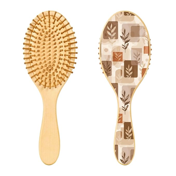 Light Brown Boho Leaves