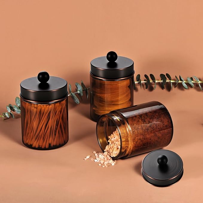 Jar Amber/Lid Oil Rubbed Bronze