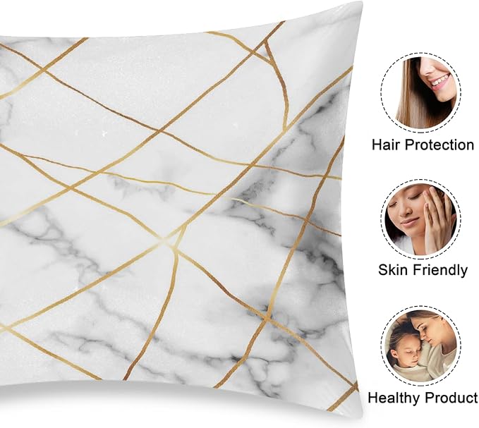 Marble Texture Golden Lines
