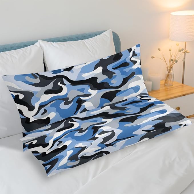 Blue Grey Camouflage