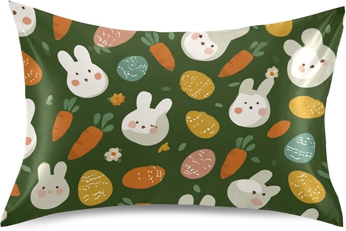 Deep Green Easter Bunny Eggs Carrots