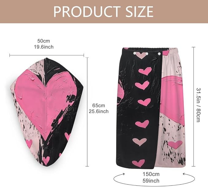 Pink and Black Hearts