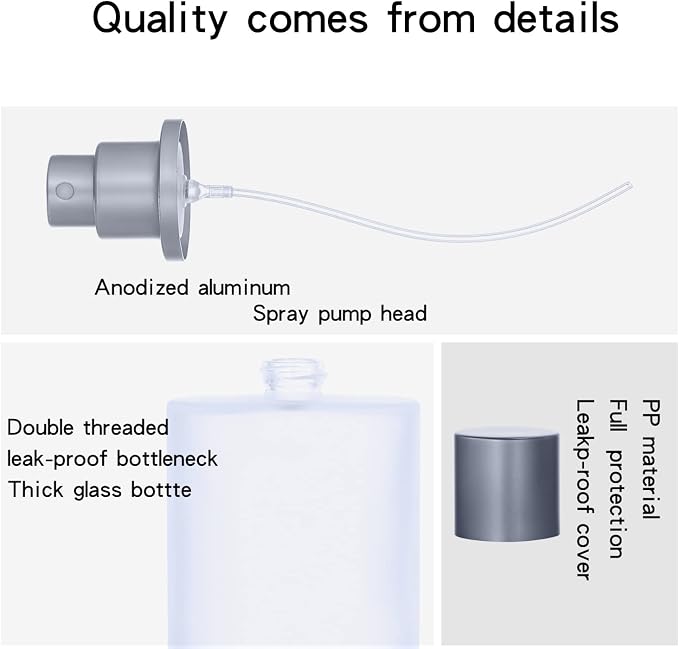 4 Pcs 100ml Frosted Bottles