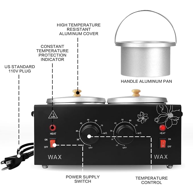 Black - Double Pots