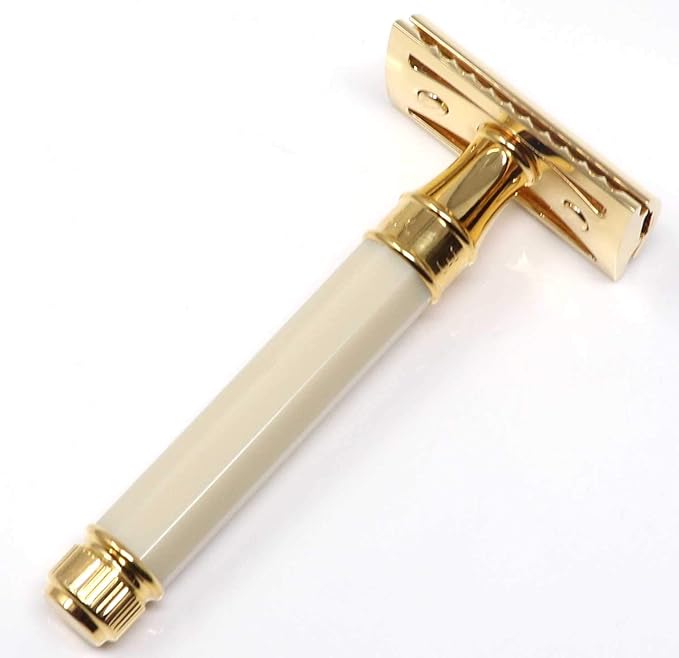 Ivory and Gold Plated Octagonal