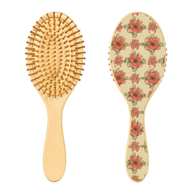 Beige Red Poppy Boho