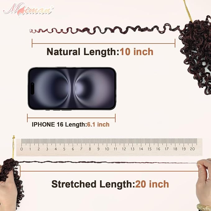 Yanky Twist Crochet Hair-Ombre Burgundy