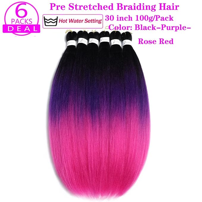 Black-Purple-Rose Red