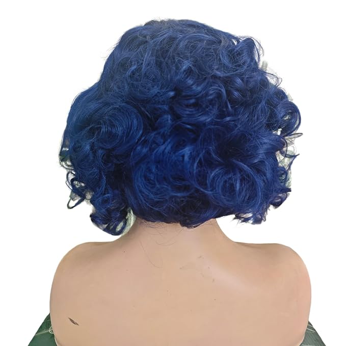 Blue Body Wave Lace Front Wigs Human Hair
