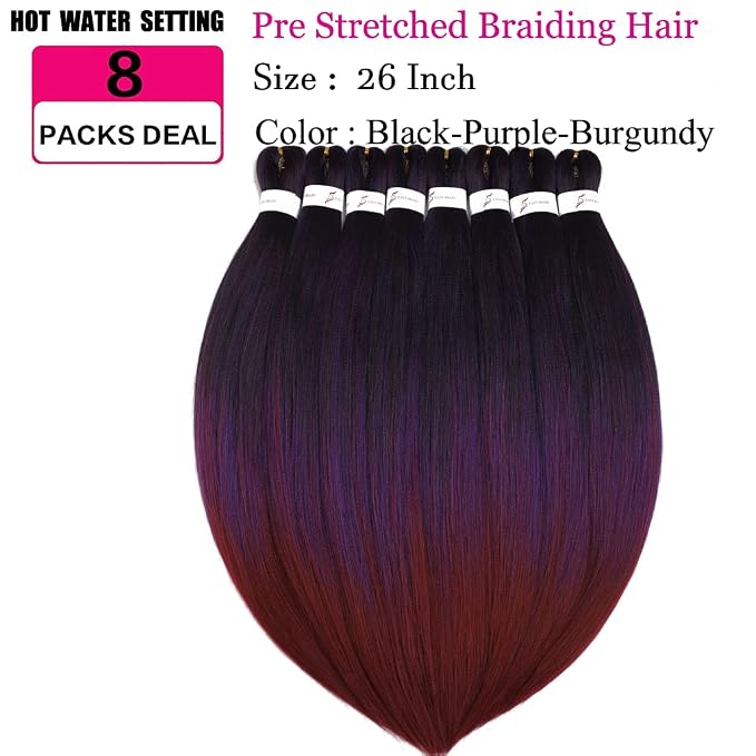 mixed black & purple & burgundy