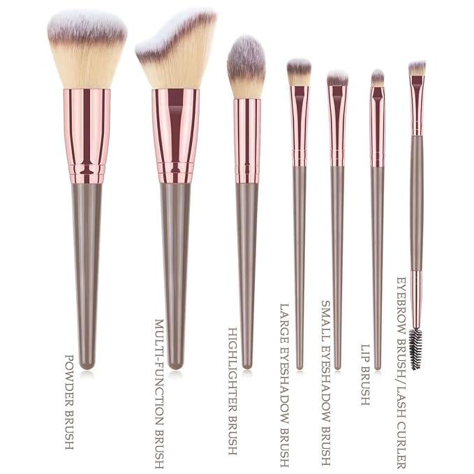7 brushes + bag