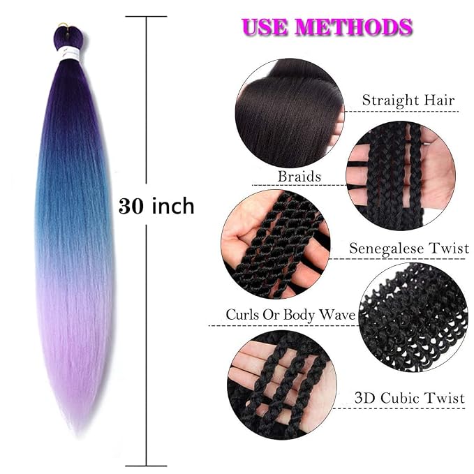 Purple-Lake Blue-Light Purple