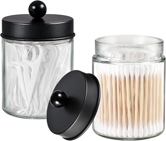 Jar Clear/Lid Black