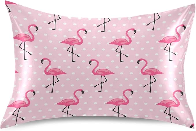 White Dots Flamingo