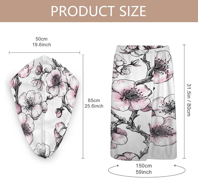 Pink and Black Cherry Blossoms