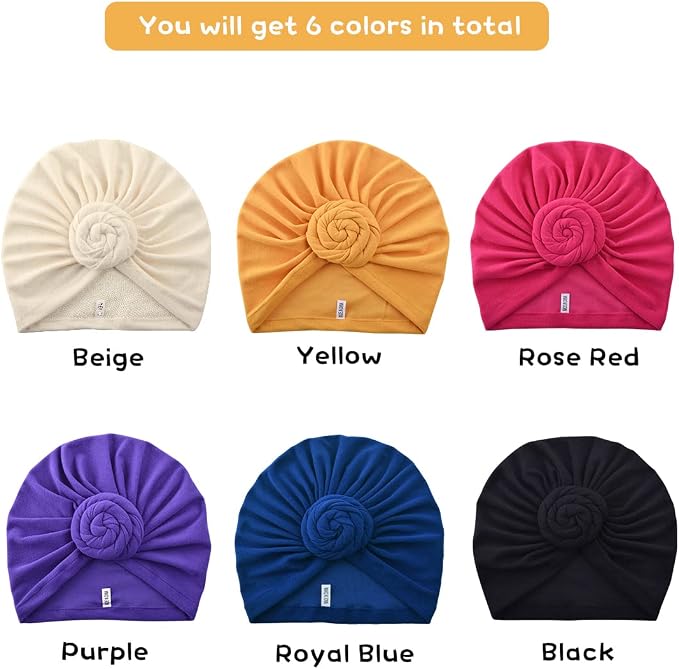 6 Colors / Beige Yellow Rose Red Purple Blue Black