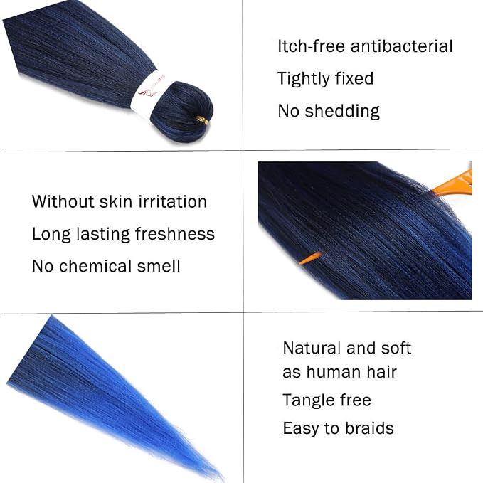 mixed black & blue