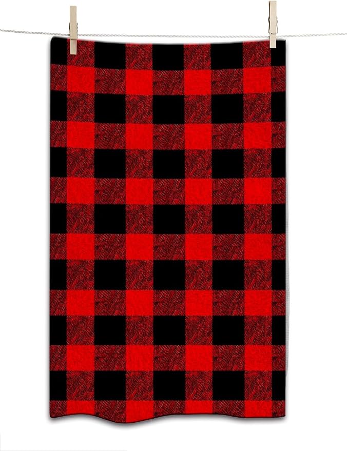 Plaid Red Black