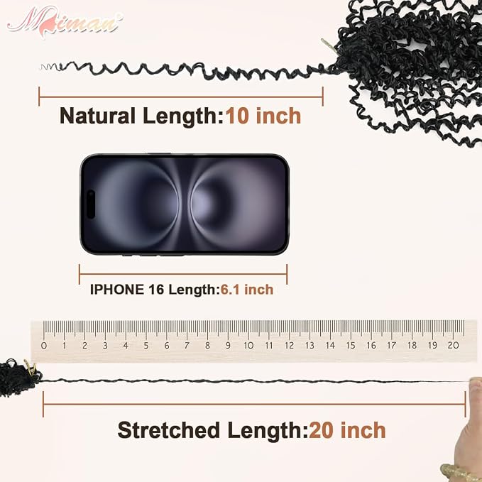 Yanky Twist Crochet Hair-Black