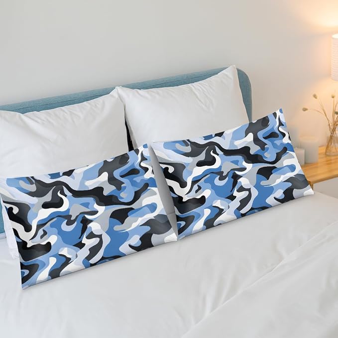 Blue Grey Camouflage