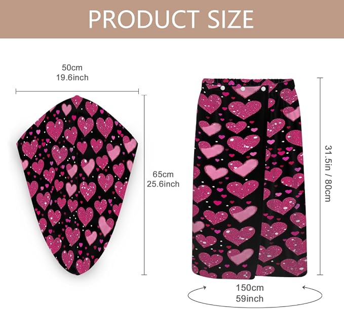 Pink Glitter Hearts