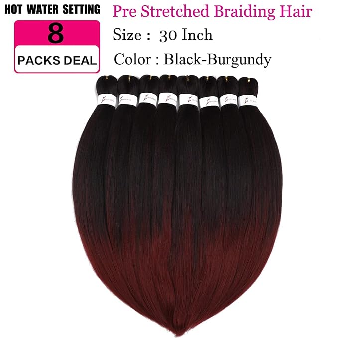 mixed black & burgundy