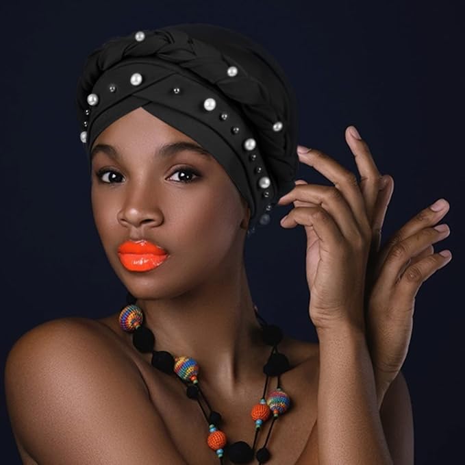 2 Pack Twisted Braid: Pearls Black, Grey