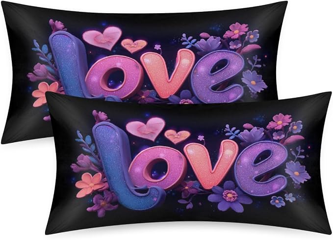 Purple Pink Love Floral