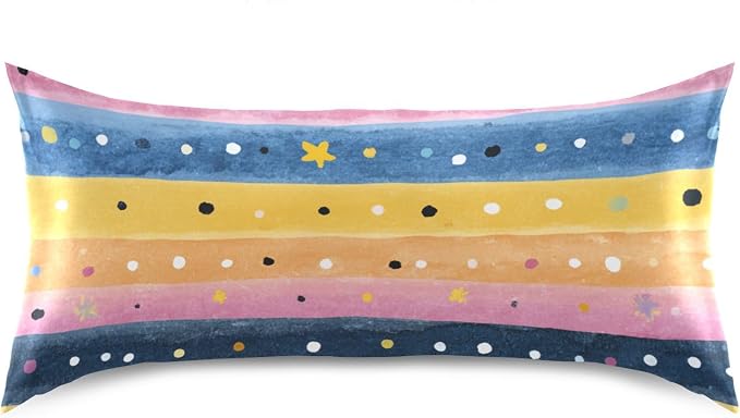 Colorful Striped Stars and Dots