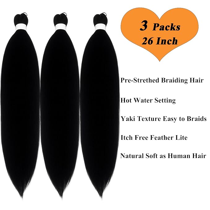 1B Braids Hair Extensions