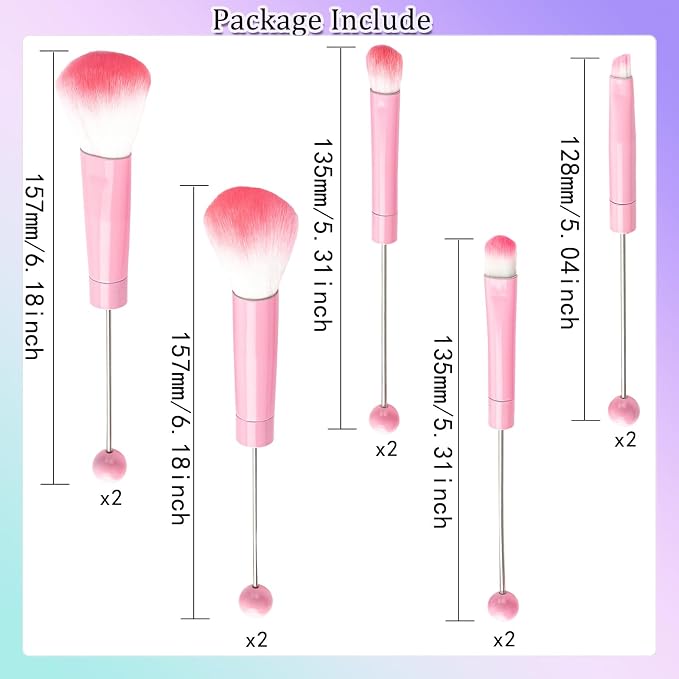pink brush set