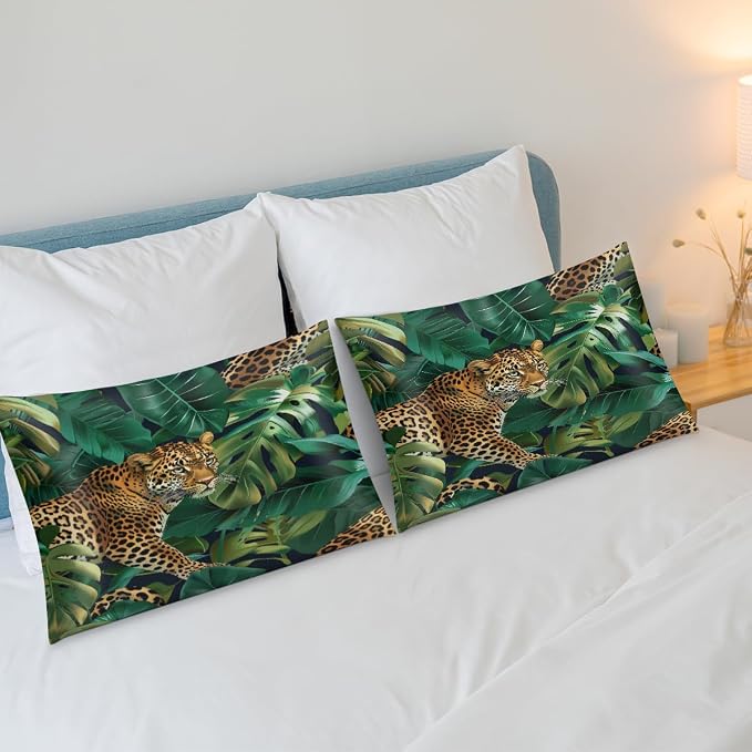 Leopard Palm Leaves