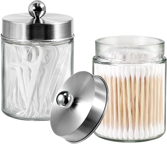 Jar Clear/Lid Brushed Nickel