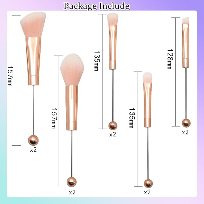 rose gold brushes