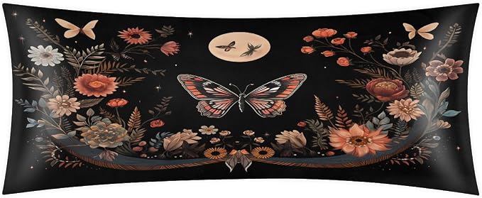 Butterfly Floral Moon Print