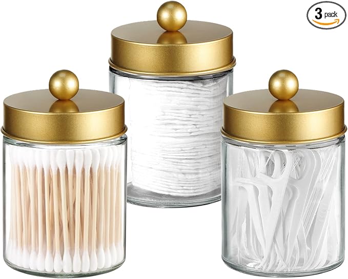 Jar Clear/Lid Gold