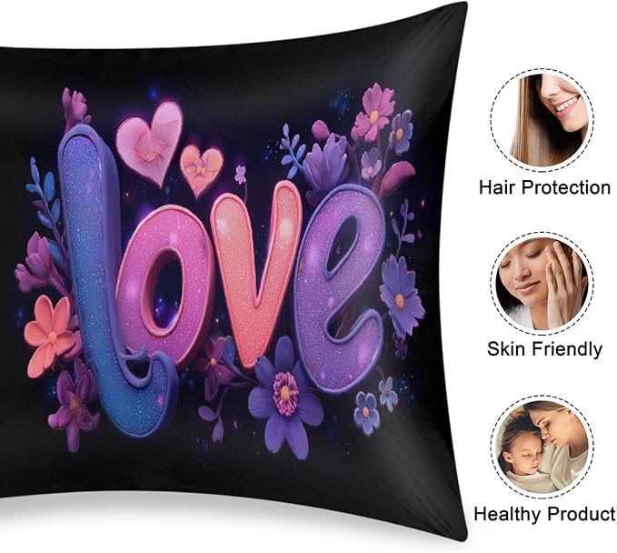Purple Pink Love Floral