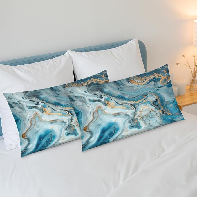 Blue Gold Marble