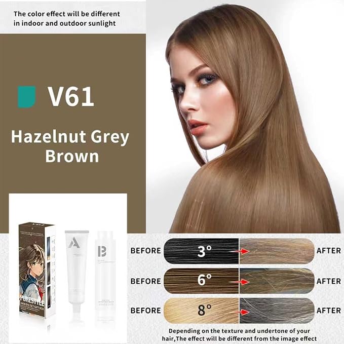 V61 Hazelnut Grey Brown