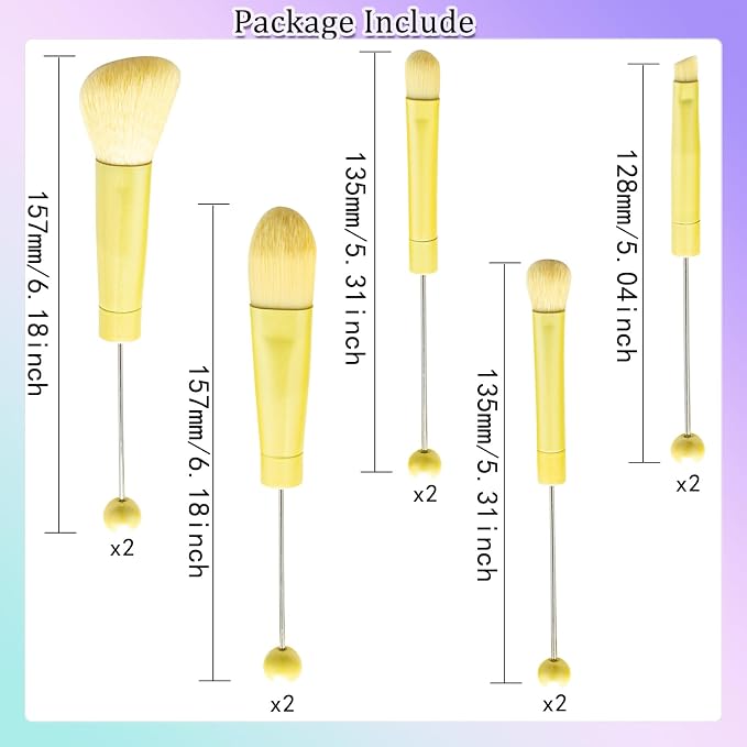 brushes lemon yellow