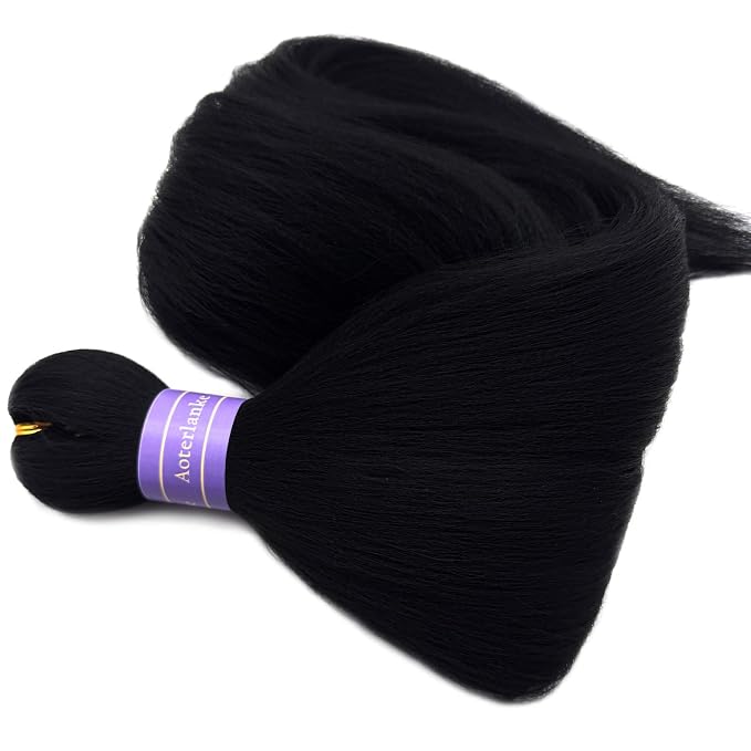 Black Braiding Hair Pre Stretched