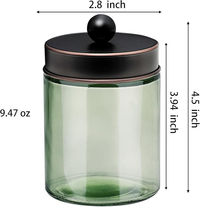 Jar Sage Green/Lid Oil Rubbed Bronze