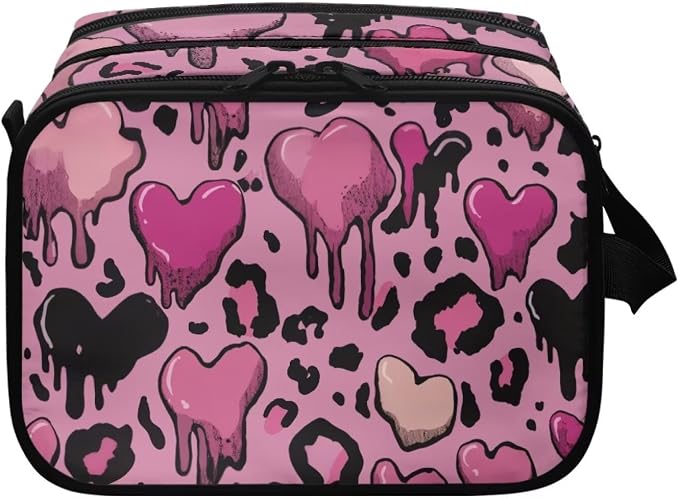 Pink Leopard Print Heart