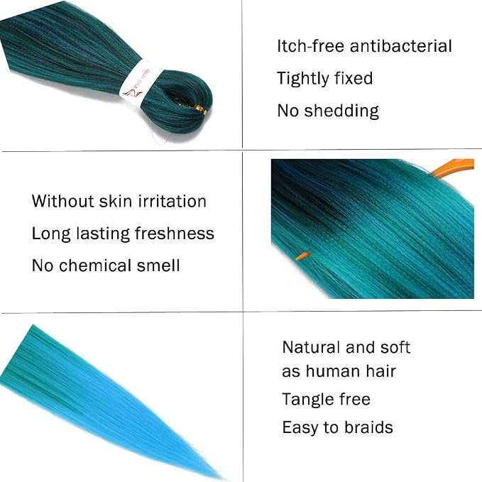 mixed black & Green & blue