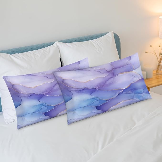 Marble With Lavender Blue